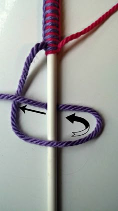 an image of yarn wrapped around a stick