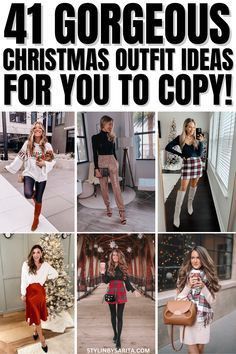 Trendy Outfits Christmas, Christmas Spectacular Outfits, Xmas Party Outfits Casual, Trendy Christmas Party Outfit, Holiday Concert Outfit Ideas, Christmas Theme Outfit Parties, Holiday Outfit 2024, Christmas Meal Outfit