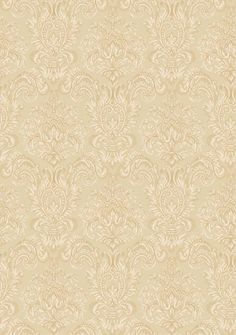 a beige wallpaper with an ornate design