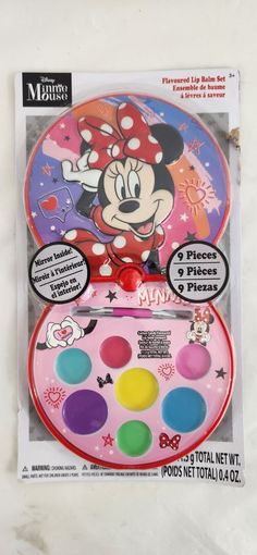 Disney Minnie Mouse Flavoured Lip Balm Set 9 Piece Lip Balm Set, Flavored Lip Balm, Lip Balm, Minnie Mouse, The Balm, Lips, Disney