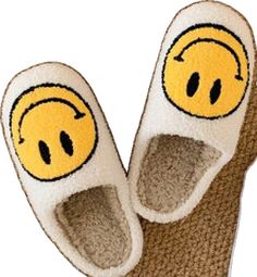 Trendy Non-slip Round Toe Slippers, Comfortable Yellow Flat Slippers, Comfortable Yellow Non-slip Slippers, Comfortable Non-slip Yellow Slippers, Playful Winter Slip-on Slippers, Fun Round Toe Winter Slippers, Cute Round Toe Slippers For Leisure, Fun Round Toe Slippers For Winter, Comfortable Yellow Round Toe Slippers