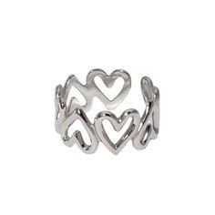 Minimalist Cute Hollowed-out Love Heart Stainless Steel Ring – Fashion Romantic Jewelry for Women Discover the delicate charm of our Minimalist Cute Hollowed-out Love Heart Stainless Steel Ring. This exquisite open finger ring features a beautifully crafted hollowed-out heart design, perfect for women and girls who appreciate aesthetic and romantic jewelry. Made from high-quality stainless steel, this ring combines durability with elegance. Ideal for any occasion, whether it’s a casual day out o Trendy Silver Heart Ring For Valentine's Day, Silver Heart Shaped Metal Ring, Metal Heart Ring For Valentine's Day, Heart Shaped Metal Rings For Valentine's Day, Heart-shaped Metal Rings For Valentine's Day, Heart-shaped Metal Promise Ring, Trendy Open Heart Ring For Valentine's Day, Fashion Romantic, Festival Chic