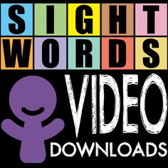 the logo for sight words video