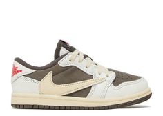 Travis Scott X Air Jordan 1 Low OG TD 'Reverse Mocha' - Air Jordan - DO5441 162 - sail/university red/ridgerock | Flight Club Travis Scott Sneakers, Nike Air Jordan Low, Travis Scott Shoes, Reverse Mocha, Nike Shoes Women Fashion, Nike Air Jordan Shoes, Unique Sneakers, Swag Shoes, Air Jordan 1 Low