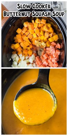 slow cooker butternut squash soup is the best way to use it