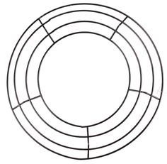 a circular wire frame with four sections in the center and one section at the bottom