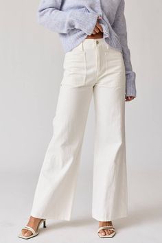 Lily Pocket Wide Pants -Pocket Wide Pants Waist 13 Length 40 3/4 Leg Opening 11 1/2 Model's height is 5'9" and wearing a size S Pants Pocket, Pants Large, Wide Pants, Pocket Pants, British Indian, Plus Size Tops, Jumpsuit Romper, Active Wear, Lily