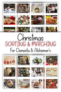 the cover of christmas sorting and matching for demenita & alhemer's