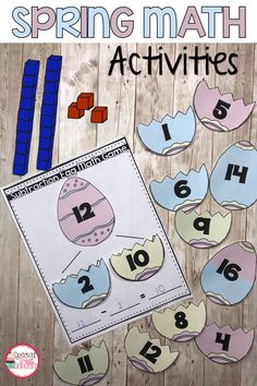 spring math activities for kids to practice numbers