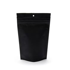 a black ziplock bag on a white background with clipping for the bottom side