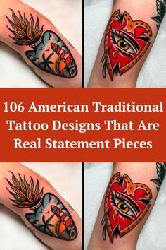 tattoos that are all different colors and designs