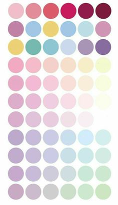 an image of different colored circles on a white background