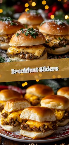 Breakfast Sliders Christmas Day Brunch Ideas, Christmas Day Breakfast Ideas, Brunch Sliders, Sliders Recipes, Medicine Recipes, Breakfast Sliders, Breakfast Slider, Herbal Medicine Recipes, Lunch Prep