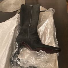 Brand New Via Spiga Boot Designer Suede Evening Boots, Evening Heeled Boots With Suede Lining And Round Toe, Shoes Heels Boots, Shoe Brands, Cute Shoes, Shoes Women Heels, Heeled Boots, Shoes Heels, Brand New