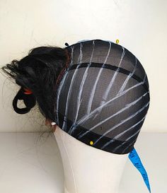 How To Draw Guidelines For LaceClosure Wigs. How to make a closure wig for beginners. How to make a 4x4 closure wig. how to sew a wig. how to make a flat closure wig. how to double weft . how to make a synthetic closure wig. wig making how to make wigs. wigs for beginners Wig Making Aesthetic, Orange Braids