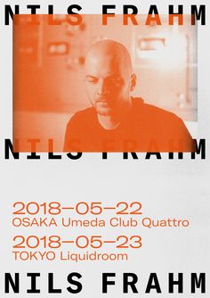 the poster for nils frahm's upcoming show