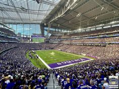 a football stadium filled with lots of people