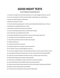 an image of a good night texts page with the words'good night texts '