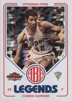 a basketball card with an image of a man holding a ball in his hand and the number