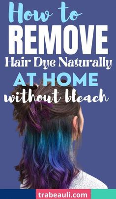 Want to know about how to remove permanent hair dye at home? Yes, so check out natural home remedies to get rid of hair dry fast. Diy Hair Dye Remover, Lighten Dyed Hair, Remove Permanent Hair Dye, Hair Colour Remover, Removing Permanent Hair Color, Homemade Hair Dye, Color Stripping Hair, Diy Hair Dye, Hair Stripping