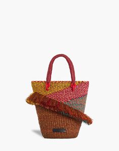 AAKS Tia Blush Bag Artisan Crochet Bag With Weaving, Bohemian Top Handle Bucket Bag, Artisan Crochet Bag, Weaved Bucket Bag, Rectangular Weaving Bucket Bag, Artisan Weaving Straw Bag, Traditional Top Handle Straw Bag, Multicolor Woven Shopping Bags, Multicolor Woven Bags For Shopping