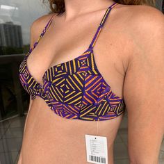 Urban Outfitters Swim Top New With Tags/ Nwt Size Xs Originally $49 Perfect For Summer Feel Free To Make An Offer! Sleeveless Urban Outfitters Swimwear, Bra-friendly Purple Swimwear With Underwire, Purple Bra-friendly Underwire Swimwear, Summer Moisture-wicking Multicolor Swimwear, Multicolor Underwire Swimwear With Built-in Bra, Summer Feeling, Swim Top, Womens Swim, Color Purple