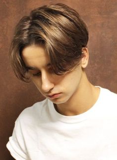 Middle Hair, Boy Haircuts Long, Hair Styels, Gents Hair Style, Middle Part Hairstyles, Men Hair Color, Men Haircut Styles, Corte De Cabelo Masculino, Haircuts Straight Hair