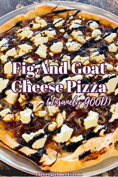 OMG, this fig and goat cheese pizza is the best pizza recipe! The tangy goat cheese mixed, layered with the fig jam and grilled onions, is a tasty explosion. A balsamic glaze is drizzled after the pizza is baked. Adding arugula, prosciutto, or bacon on top is optional. You can use flatbread or a traditional pizza dough. Enjoy!!

fig and goat cheese appetizers // easy pizza recipes // honey // pear // Arugula Prosciutto, Cheese Appetizers Easy, Fig And Goat Cheese, Goat Cheese Appetizer, Goat Cheese Pizza, Pizza Recipes Easy, Grilled Onions, Fig Jam, Easy Pizza