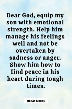 Explore these powerful prayers for my son, accompanied by inspiring Bible verses. May these words uplift his soul, bring peace to his heart, and guide him on his journey. Mom Prayers For Son, Prayers For My Son Encouragement, Bible Words Of Encouragement, Prayers For Health And Healing For My Son, Praying For My Son, Prayer For Son Strength, Prayer For My Son Mental Health, Prayer For My Son Healing, Encouragement For My Son