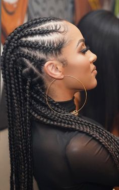 Κούρεμα Bob, Braided Hairstyles For Black Women Cornrows, Protective Hairstyles For Natural Hair, Goddess Braids Hairstyles, Fishtail Braid, Hair Twist Styles, Box Braids Styling, Beautiful Braids