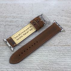 Monogrammed Vintage Leather Watch Band , Custom Hand Made Apple i-Watch Band, Free message engraving, Apple Watch Band, ANTIQUE Elegant Band Handmade, Top Grain leather, Hand stitching. It comes with adapters and the buckle. This listing is for handmade apple watch strap. Apple iWatch series 1, 2, 3 ,4 and 5, 6 & SE This strap is so cool, it'll make you buy the i-watch. Please pick your watch's diameter. 38mm 40mm 42mm or 44 mm. Four different color options for adapters (Silver, Black, Rose Vintage Leather Watch, Handmade Watch Strap, Apple Band, Handmade Watch, Leather Watch Band, Apple Watch Bands Leather, 38mm Apple Watch Band, Valentines Day Gifts For Him, Leather Watch Bands