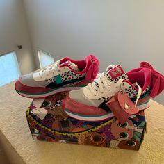 Brand New Never Worn, Shoes Come With Box. Casual Pink Puma Sneakers, Puma Sneakers And Bag Set, Girls White Sneakers, Pink Puma Shoes, Pink Puma Athleisure Sneakers, Pink Puma Sneakers For Light Sports, Puma Basket Classic, Puma Kids Shoes, Kids Running Shoes