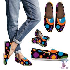 Circles Women's Casual Shoes - Amaze Style™- Pharmacy Technician, Women's Casual Shoes, Men's Casual Shoes, Walking Shoes Women, Canvas Shoes Women, Soft Textiles, Dinosaur Print, Casual Shoes Women, Women's Casual