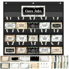 the class jobs display is shown with several different items