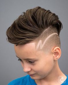 Lightning Bolt Haircut, Funky Haircuts, Haircuts For Boys, Kids Haircut, Pompadour Haircut, Hair Trends 2015, Toddler Boy Haircuts, 2018 Hair, Undercut Pompadour