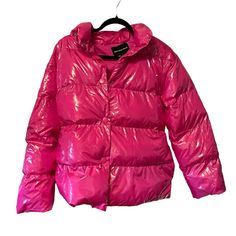 ‘Who What Wear’ - Pink Puffer Coat, Nwt, Price Is Negotiable Hot Pink Puffer Jacket, Pink Puffer Coat, Pink Puffer Jacket, Wear Pink, Women's Coat, Puffer Coat, Who What Wear, Coats Jackets Women, Puffer Jacket