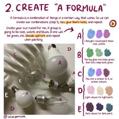 an info sheet describing how to create a light bulb