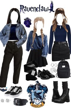 Ravenclaw Dark Academia Outfit, Cute Ravenclaw Outfits, Dark Academia Ravenclaw Outfit, Ravenclaw Dark Academia, Dark Academia Ravenclaw, Ravenclaw Academia