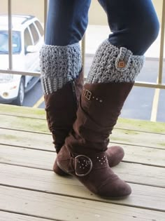 Crochet Boot Cuff, Crochet Boot Cuffs, Boot Cuff, Barefoot Sandal, Mode Tips, Mode Crochet, Crochet Boots