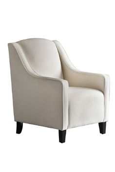 Cream Upholstered Curved Armchair | Andrew Martin Finbar | OROA Cream Chair, Classic Armchair, Andrew Martin, House Inside, European Furniture, Bedroom Loft, Chairs Armchairs, Sofas And Chairs, Tub Chair