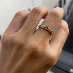 Finger Drawing, Delicate Gold Ring, Dainty Wedding Band, Jennie Kwon, Feminine Wedding, Dainty Band, Indie Jewelry, Ring Stack, Gold Bracelet For Women