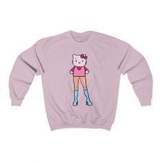 Hello Kitty hoodie, Pastel grunge hoodie, Bizare art hoodie, Alt girl fashion, Pastel goth, Indie clothing, Alt Girl Fashion, Grunge Hoodie, Hello Kitty Hoodie, Indie Clothing, Art Hoodie, Pastel Grunge, Alt Girl, Aesthetic Indie, 90s Aesthetic