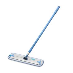 a blue mop on a white background