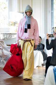 Meryll Rogge, Denim Maxi Skirt, The Last Day, Saint Germain, Spring 2024, 2024 Collection, Mens Street Style, Spring Collection