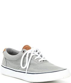 Sperry Men's Striper II CVO Canvas Sneakers | Dillard's Classic Gray Lace-up Sneakers, Gray Slip-resistant Lace-up Sneakers, Classic Gray Slip-on Sneakers, Gray Canvas Sneakers For Sports, Gray Lace-up Slip-resistant Sneakers, Gray Outdoor Sneakers With Vulcanized Sole, Classic Canvas Sneakers For Sports, Classic Gray Sneakers For Outdoor, Sporty Slip-resistant Canvas Sneakers