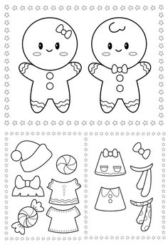 two coloring pages with the same cartoon character