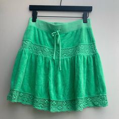 New With Tags, Juicy Couture Green Terry Cloth Skirt. Size Small. Y2k Vintage Juicy Skirt New With Tags. Size Xs Also Available. Green Y2k Mini Skirt, Y2k Style Mini Skirt In Green, Green Mini Skirt Y2k Style, Y2k Green Mini Skirt, Green Y2k Style Skirt, Y2k Green Skirt, Green Y2k Summer Skirt, Green Y2k Style Summer Skirt, Y2k Green Mini Skirt For Summer