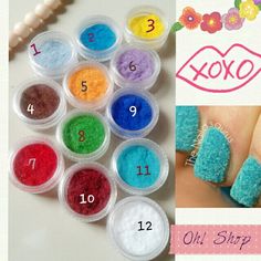 Nail velvet powder. @7rb  All ready.  Order Bbm 518d90cf Line ohonlineshop Convenience Store Products, Velvet, 10 Things