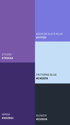 the color scheme is purple and blue