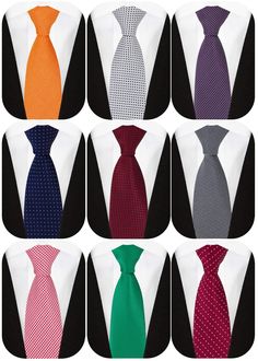 PRICES MAY VARY. Material: Silk, the neckties are well made, the stitching and thread are gorgeous Size: length is 57.5" (146 cm), width is 3.1" (8 cm) at widest, they are comfortable to wear and to touch Packing contents: 9pcs of high quality neckties, the colors are nice and the length is perfect, they look professional Unique novelty pattern make you excellent in all formal and informal occasions, perfect gift for husband, father and friends Adopting the soft and good texture, with elegant an Multicolor Office Ties, Patterned Ties For Black Tie Occasions, Patterned Tie For Black Tie Events, Patterned Ties For Black Tie Events, More Confidence, Bold Patterns, Wedding Ties, Wedding Business, Neck Ties